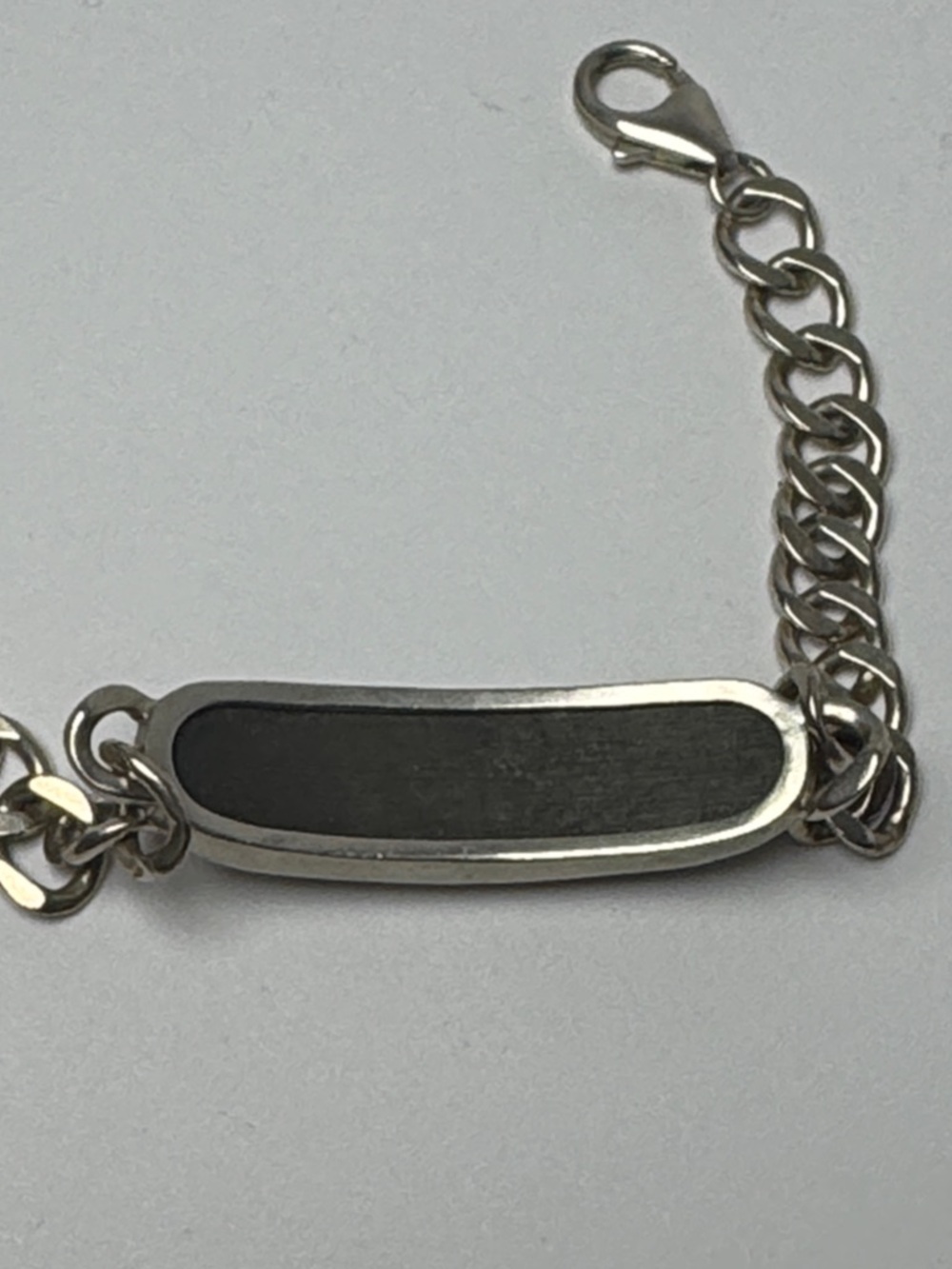 SILPADA Pyrite 925 Silver Faceted Black Bar Chain Bracelet Cubic Zirconia Accent - Picture 3 of 10